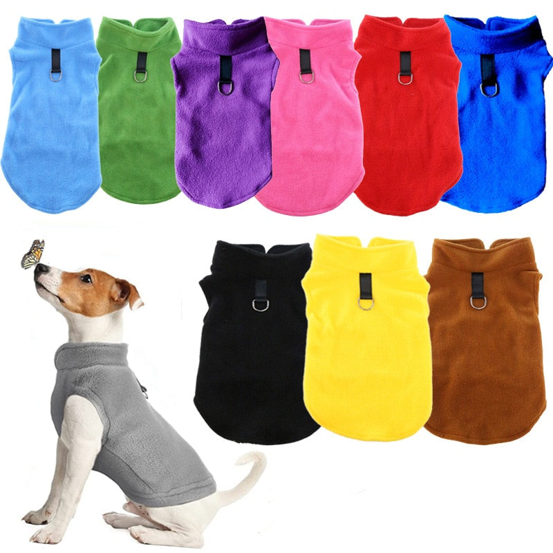 Cute Soft Fleece Dog Clothes